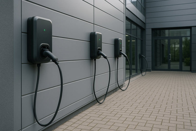 Stations de recharge modernes et écologiques